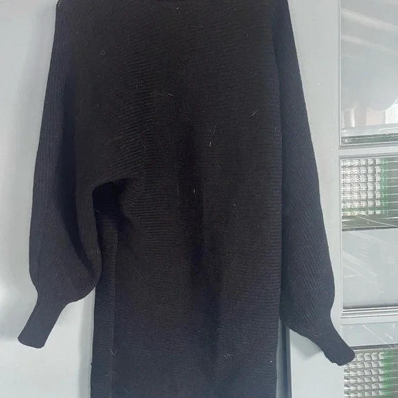 🖤🔮Black Sweater Dress Mini Princess Polly - Picture 4 of 5